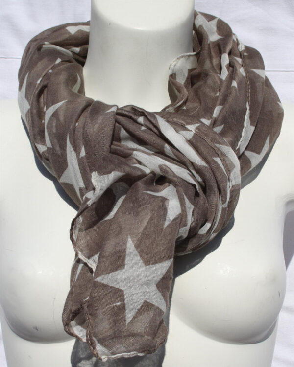 Scarf Big Star Brun 100% bomull