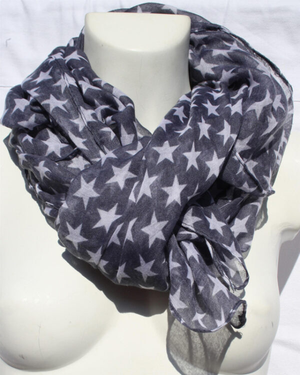 Scarf small star red green - Bild 2