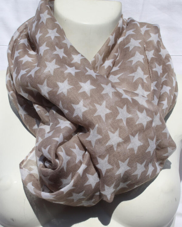 Scarf small star red green - Bild 4